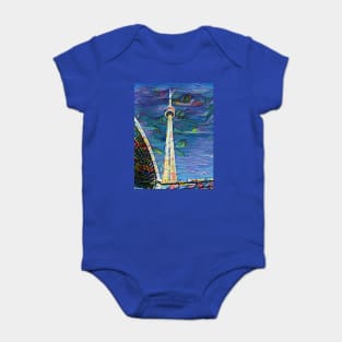 CN Tower Seascape Baby Bodysuit